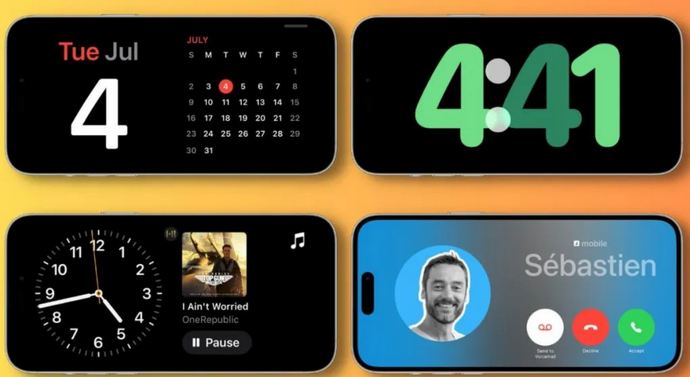 乾县苹果手机维修分享iOS17横屏充电待机显示有什么好处 