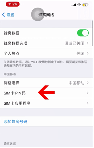 乾县苹果14维修网分享如何给iPhone14的SIM卡设置密码 