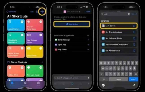 乾县苹果14锁屏维修店分享iPhone14升级iOS16.4后如何创建锁屏快捷方式 